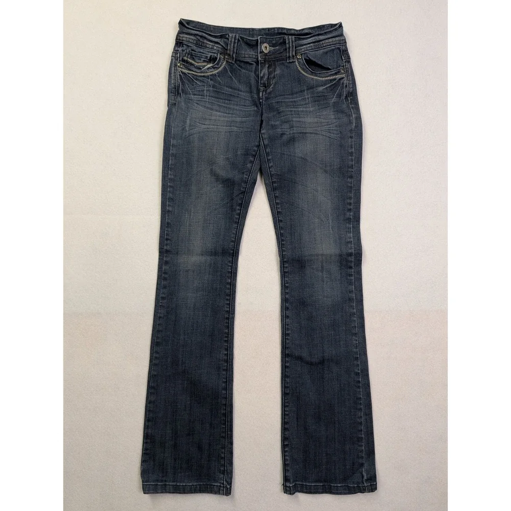 Stetson Womens‎ Jeans Hollywood Bootcut Size 4 Long 818 Blue